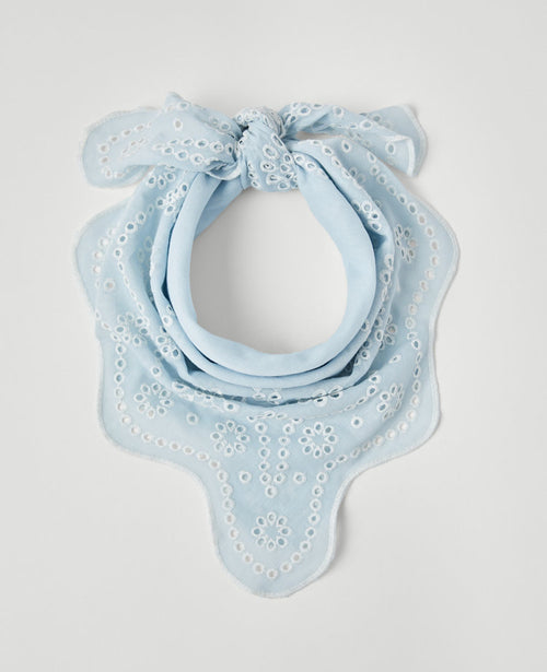 Eyelet Square Scarf
