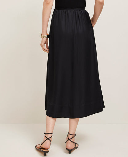 Petite Side-Tie Midi Skirt