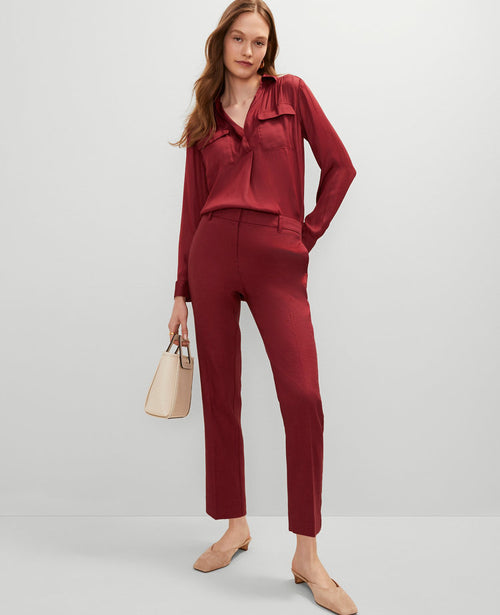The Eva Ankle Pant in Linen Blend