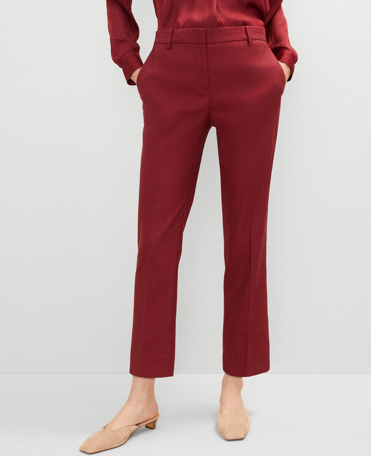 The Eva Ankle Pant in Linen Blend