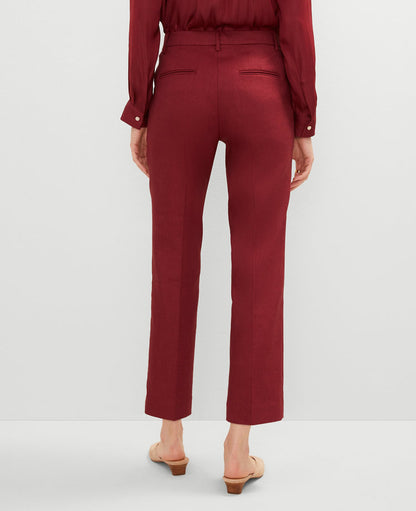 The Eva Ankle Pant in Linen Blend