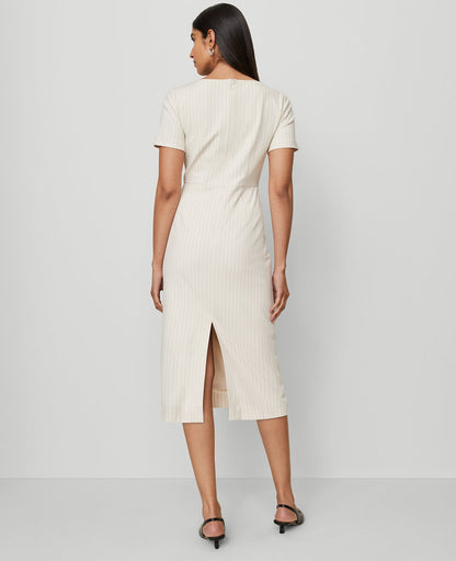 Striped Midi Sheath Dress