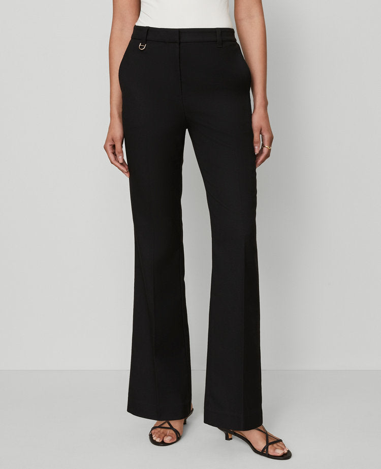 The Petite Slim Flare Trouser Pant in Bi-Stretch - Curvy Fit