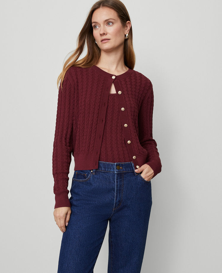 Mixed Cable Cardigan