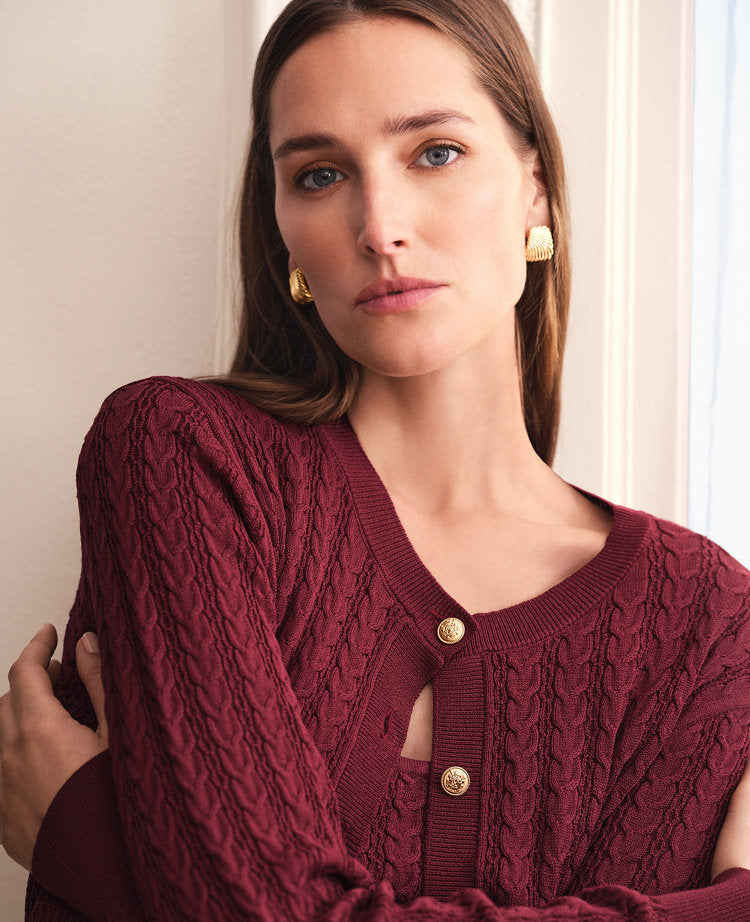 Mixed Cable Cardigan