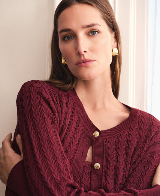 Mixed Cable Cardigan