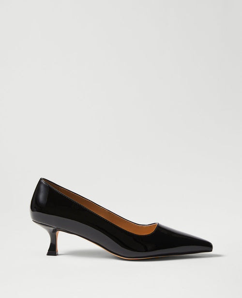 Patent Nip Toe Kitten Heel Pumps