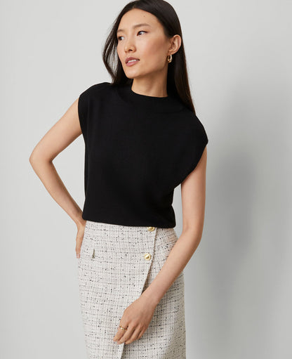 Petite Refined Mock Neck Sweater Shell