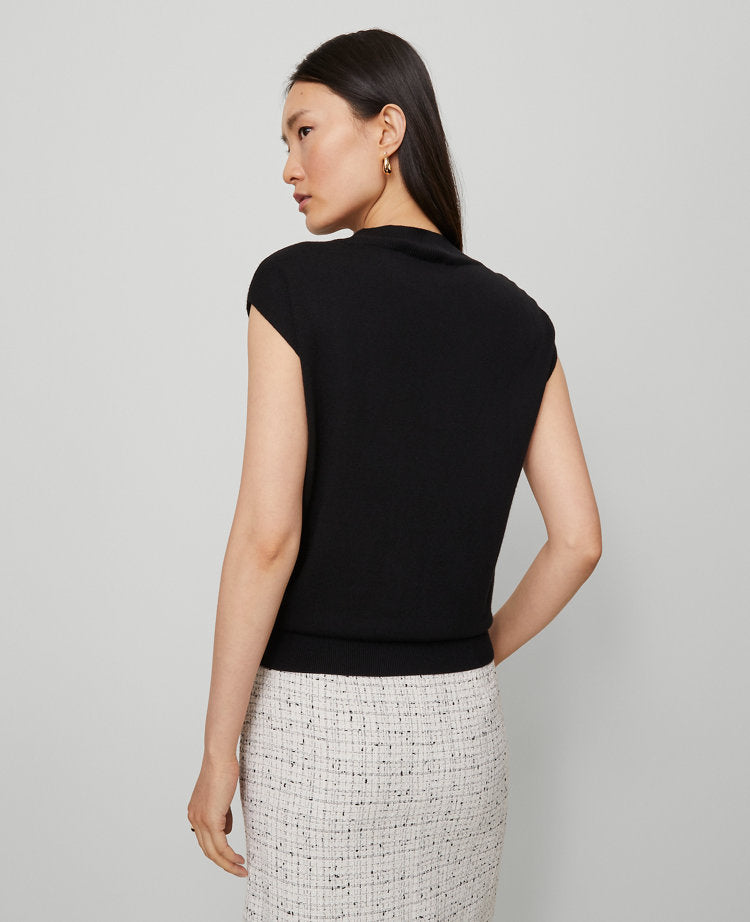 Petite Refined Mock Neck Sweater Shell