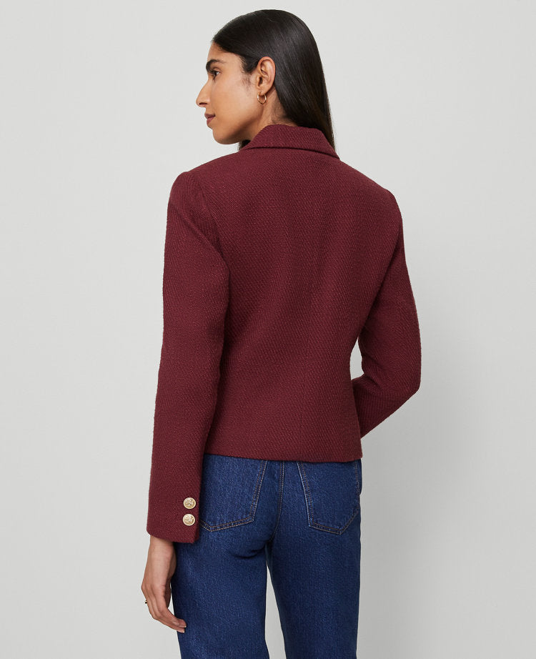 The Military Blazer Jacket in Tweed