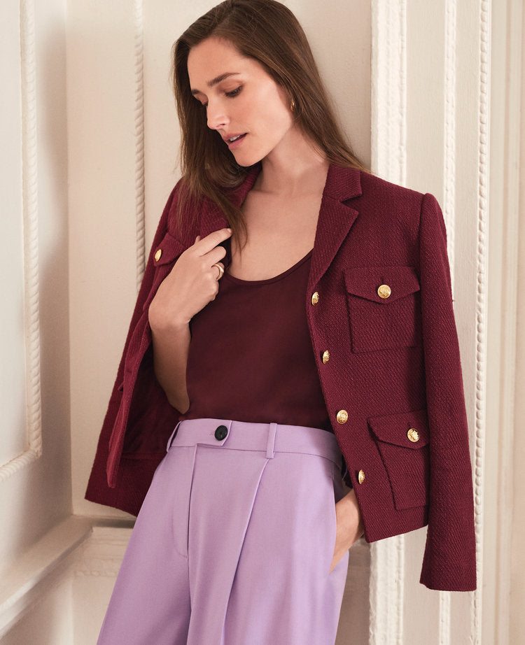 The Military Blazer Jacket in Tweed