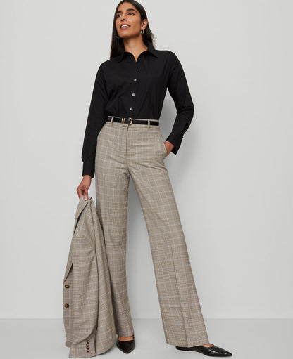 The Flare Trouser Pant in Plaid