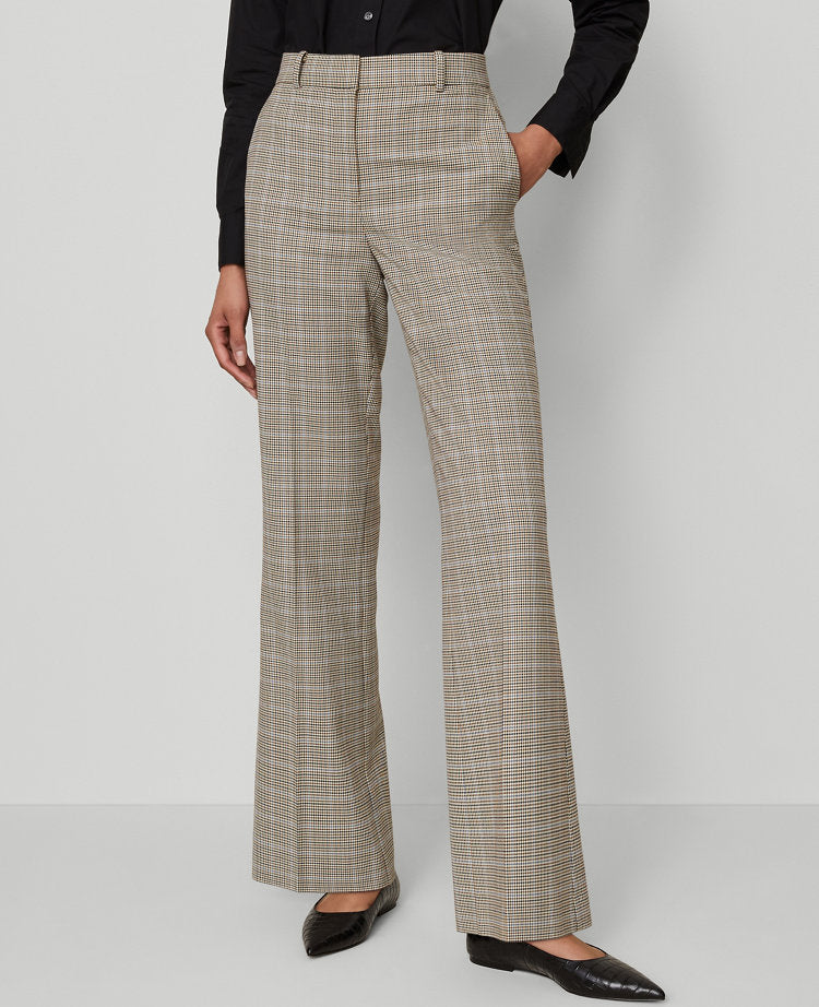 The Flare Trouser Pant in Plaid