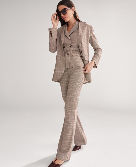 The Flare Trouser Pant in Plaid