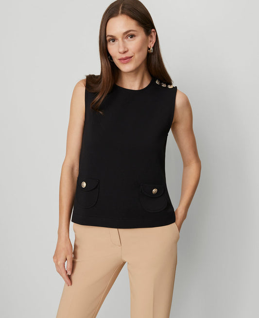 Petite Ponte Patch Pocket Top