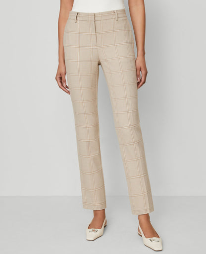 The Eva Ankle Pant in Plaid - Curvy Fit