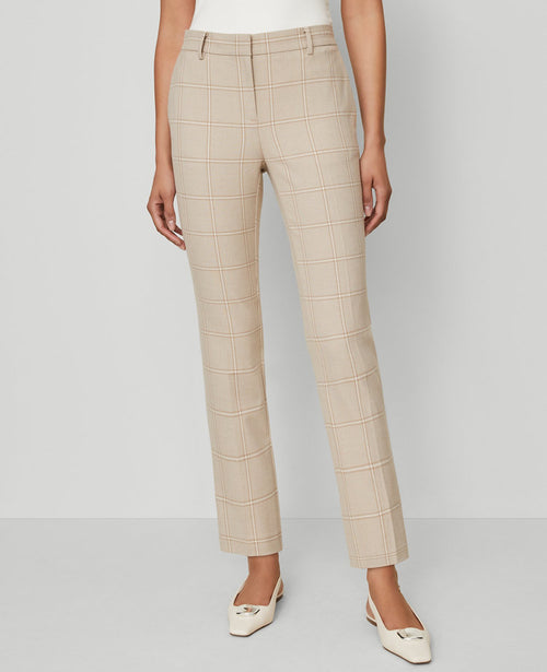 The Eva Ankle Pant in Plaid - Curvy Fit