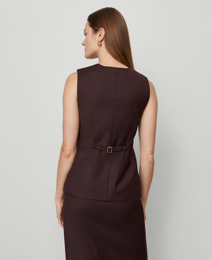 The Long Crew Neck Vest