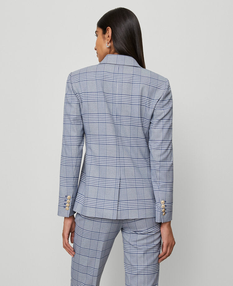 The Petite Hutton Blazer in Glen Check