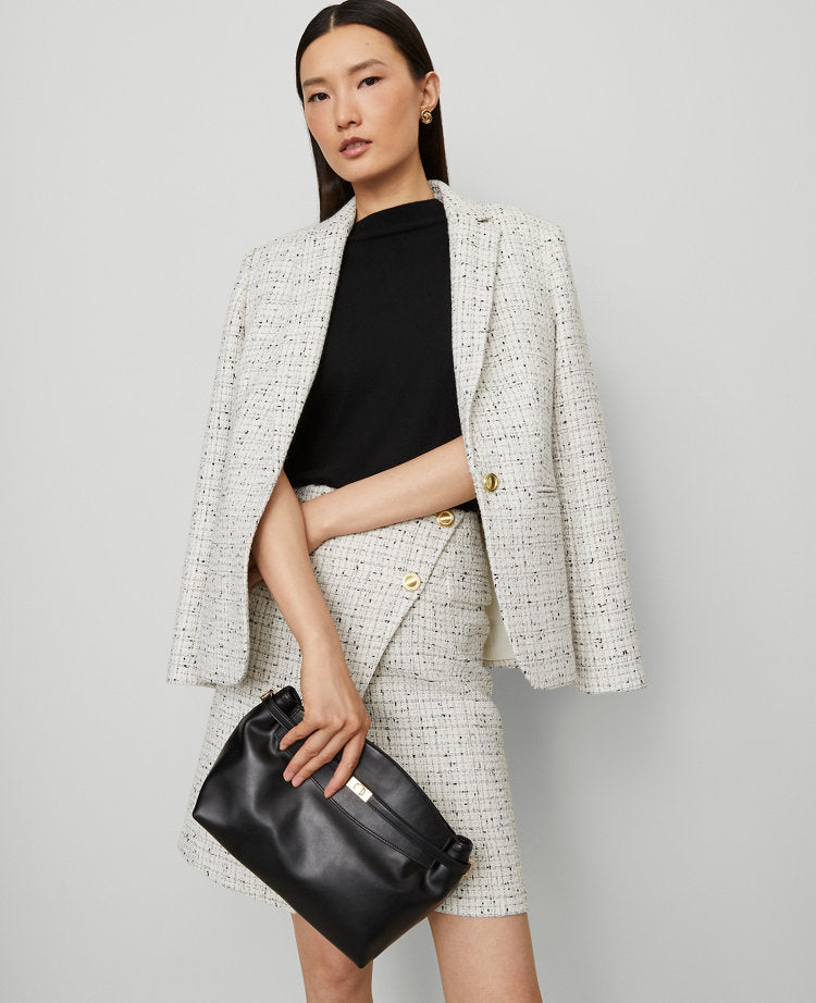 The Petite Hutton Blazer in Tweed