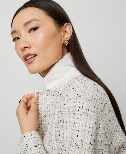 The Petite Hutton Blazer in Tweed