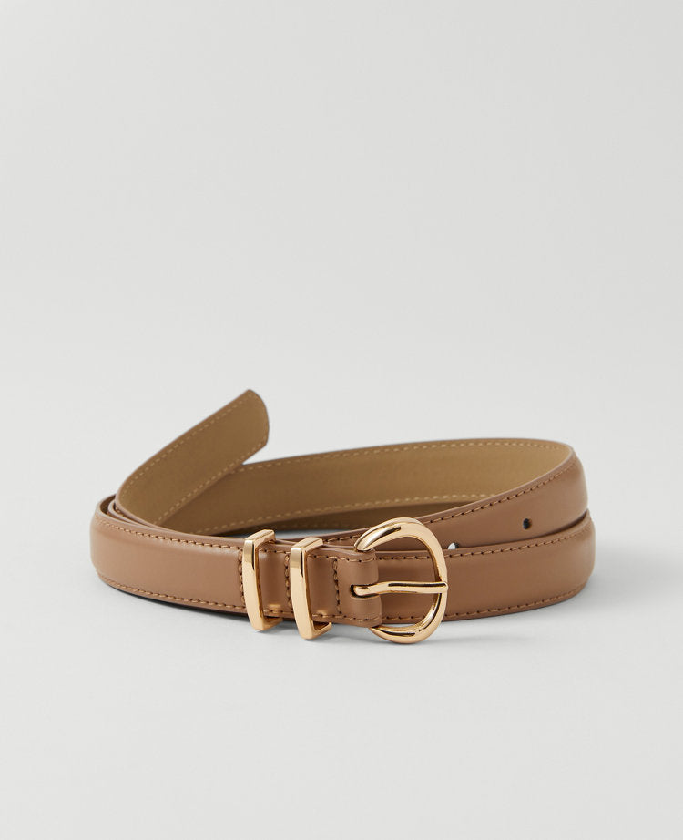 Weekend Collection Skinny Leather Belt