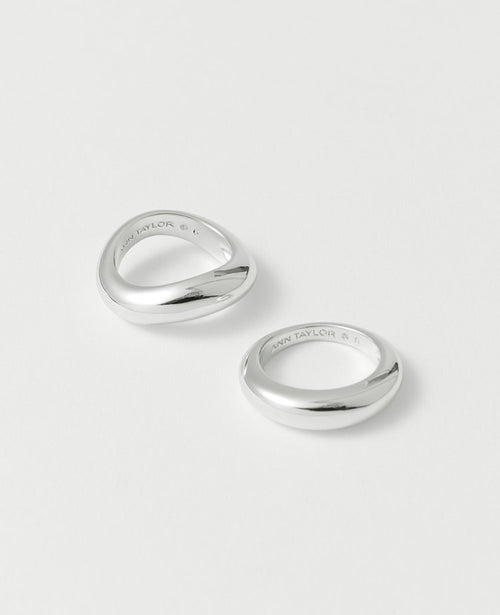Metal Stacked Ring Set