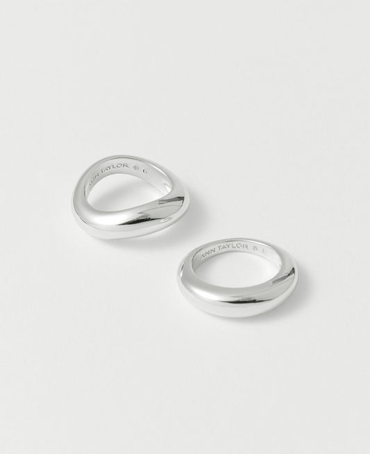 Metal Stacked Ring Set