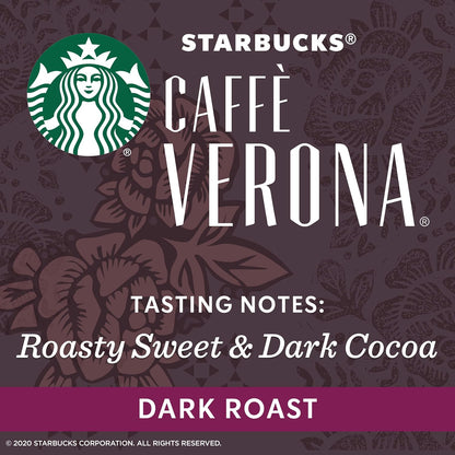 Starbucks Ground Coffee, Dark Roast Coffee, Caffè Verona, 100% Arabica, 1 bag (28 oz)