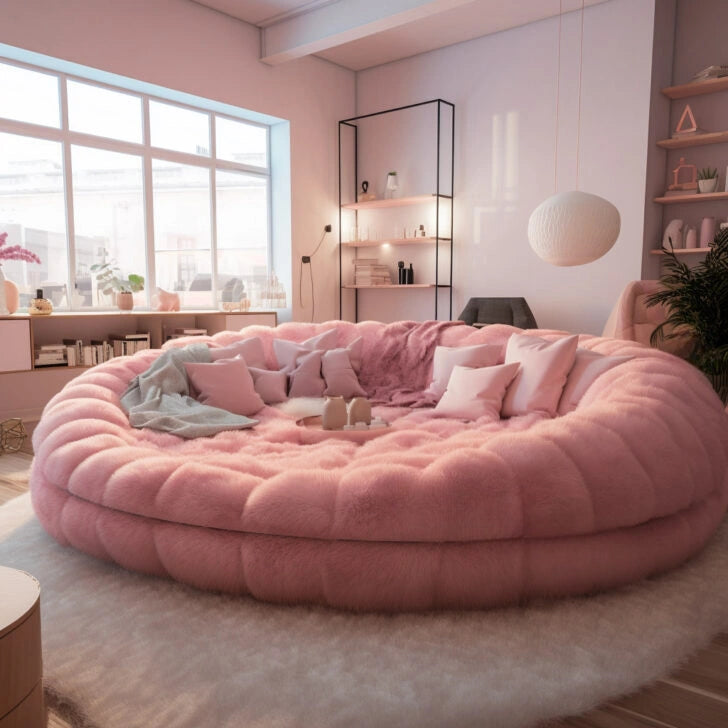 ⚡clearance sale🎁Winter Hot SaleThese Giant Circular Movie Sofas Might Be The Coziest Spot To Watch a Flick
