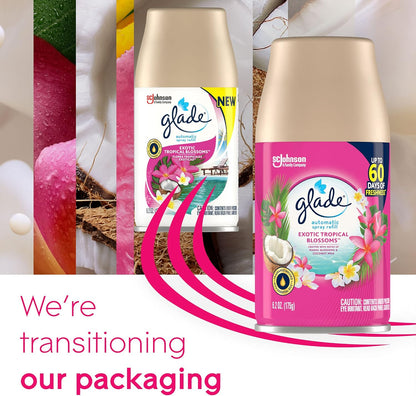 Glade Automatic Spray Air Freshener Refill, Scented Air Freshener for Home and Bathroom, Clean Linen, 6.2 Oz, 3 Count