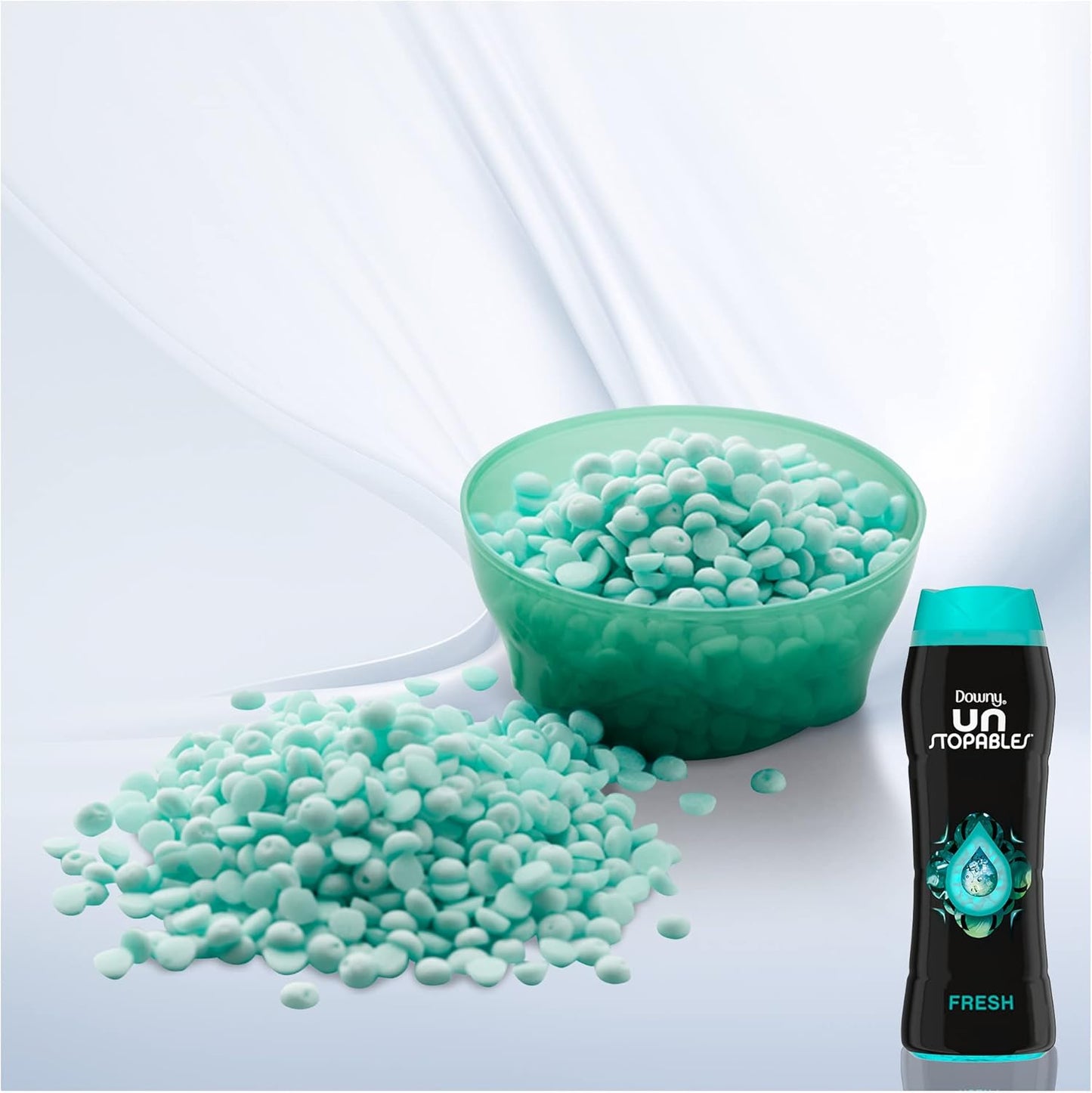 Downy Unstopables In Wash Scent Booster Beads, Fresh Scent, 24 oz, Downy Scent Booster Beads, Unstoppable Laundry Beads, Odor Protection