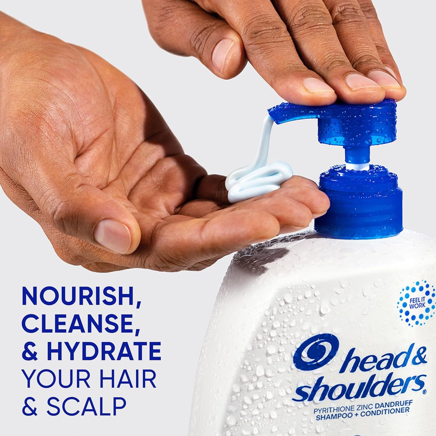 Head & Shoulders 2 in 1 Dandruff Shampoo and Conditioner, Anti-Dandruff Treatment, Tea Tree Oil for Daily Use, 32.1 oz Each, Twin Pack