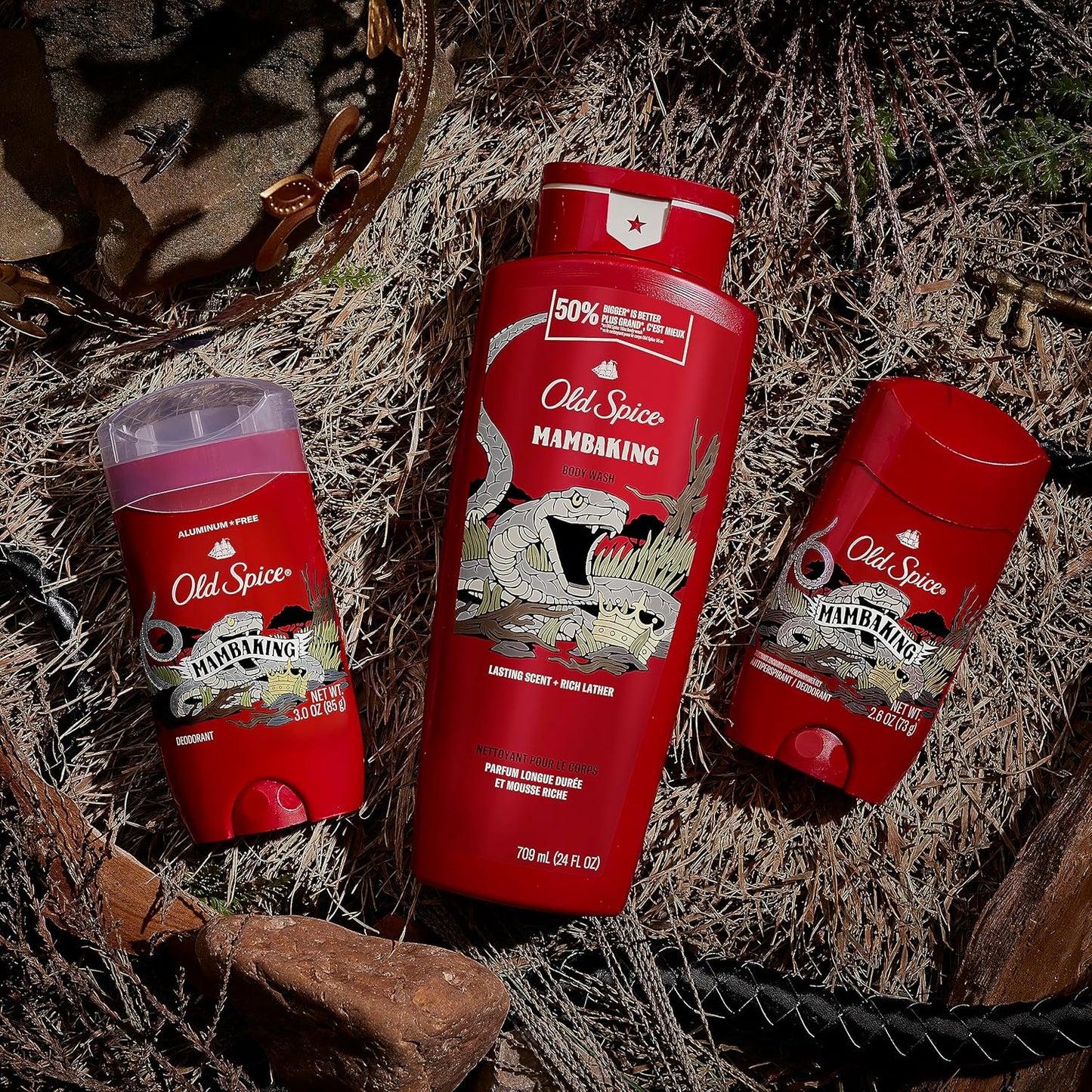 Old Spice Body Wash for Men, 24/7 Shower Fresh with Lasting Scent, Red Collection, Swagger with Cedarwood Scent, 24 fl oz (Pack of 2)