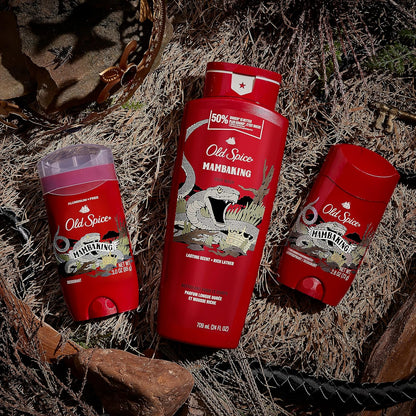 Old Spice Body Wash for Men, 24/7 Shower Fresh with Lasting Scent, Red Collection, Swagger with Cedarwood Scent, 24 fl oz (Pack of 2)