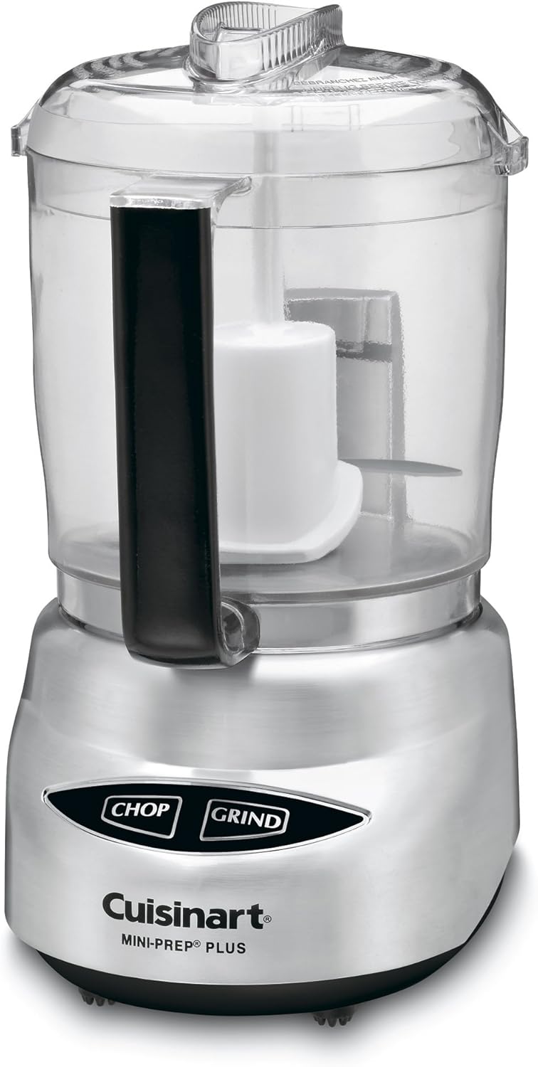 Cuisinart Food Processor, Mini-Prep 3 Cup, 24 oz, Brushed Chrome and Nickel, DLC-2ABC