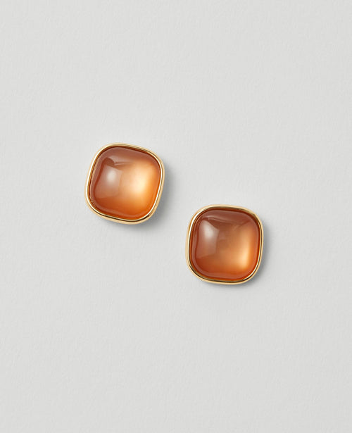 Oversized Stone Stud Earrings