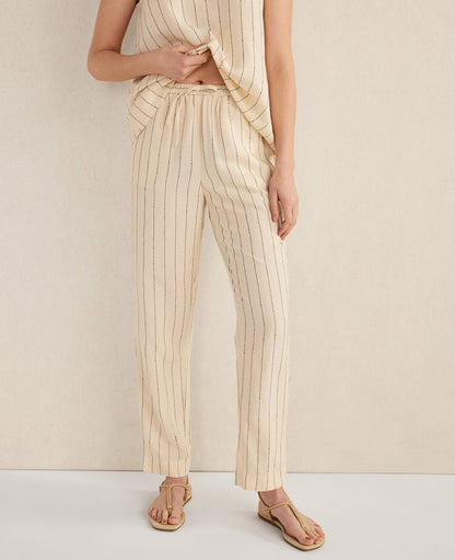 Haven Well Within Linen Blend Dobby Stripe Pants