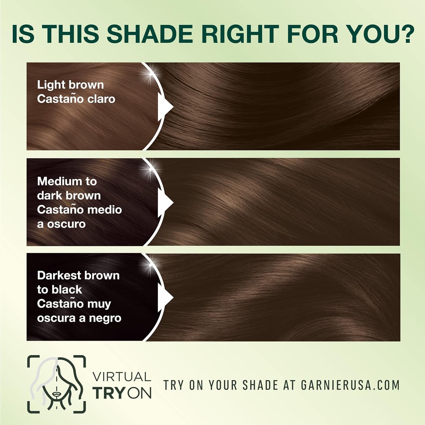 Garnier Hair Color Nutrisse Nourishing Creme, 40 Dark Brown (Dark Chocolate) Permanent Hair Dye, 1 Count (Packaging May Vary)