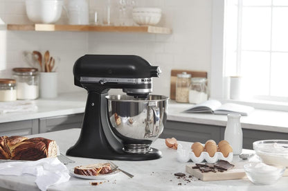 KitchenAid Artisan Series 5 Quart Tilt Head Stand Mixer with Pouring Shield KSM150PS, Removable bowl, Aqua Sky