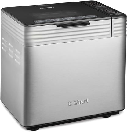 Cuisinart Bread Maker Machine, Compact and Automatic, Customizable Settings, Up to 2lb Loaves, CBK-110P1, Silver,Black