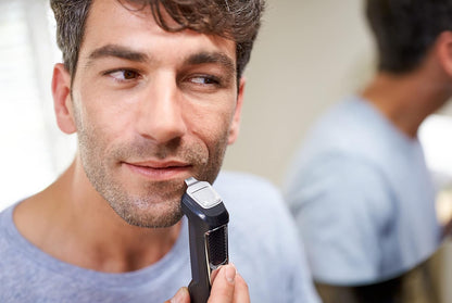 Norelco Philips Multi Groomer All-in-One Trimmer Series 3000-13 Piece Mens Grooming Kit for Beard, Face, Nose, Ear Hair Trimmer and Hair Clipper - NO Blade Oil Needed, MG3740/40