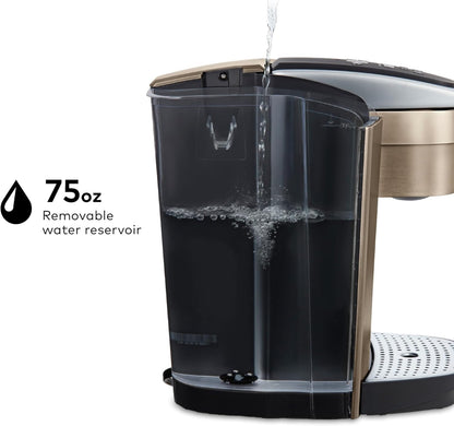 Keurig K-Elite Single Serve K-Cup Pod Coffee Maker, with Strength and Temperature Control, Iced Coffee Capability, 8 to 12oz Brew Size, Programmable, Brushed Slate