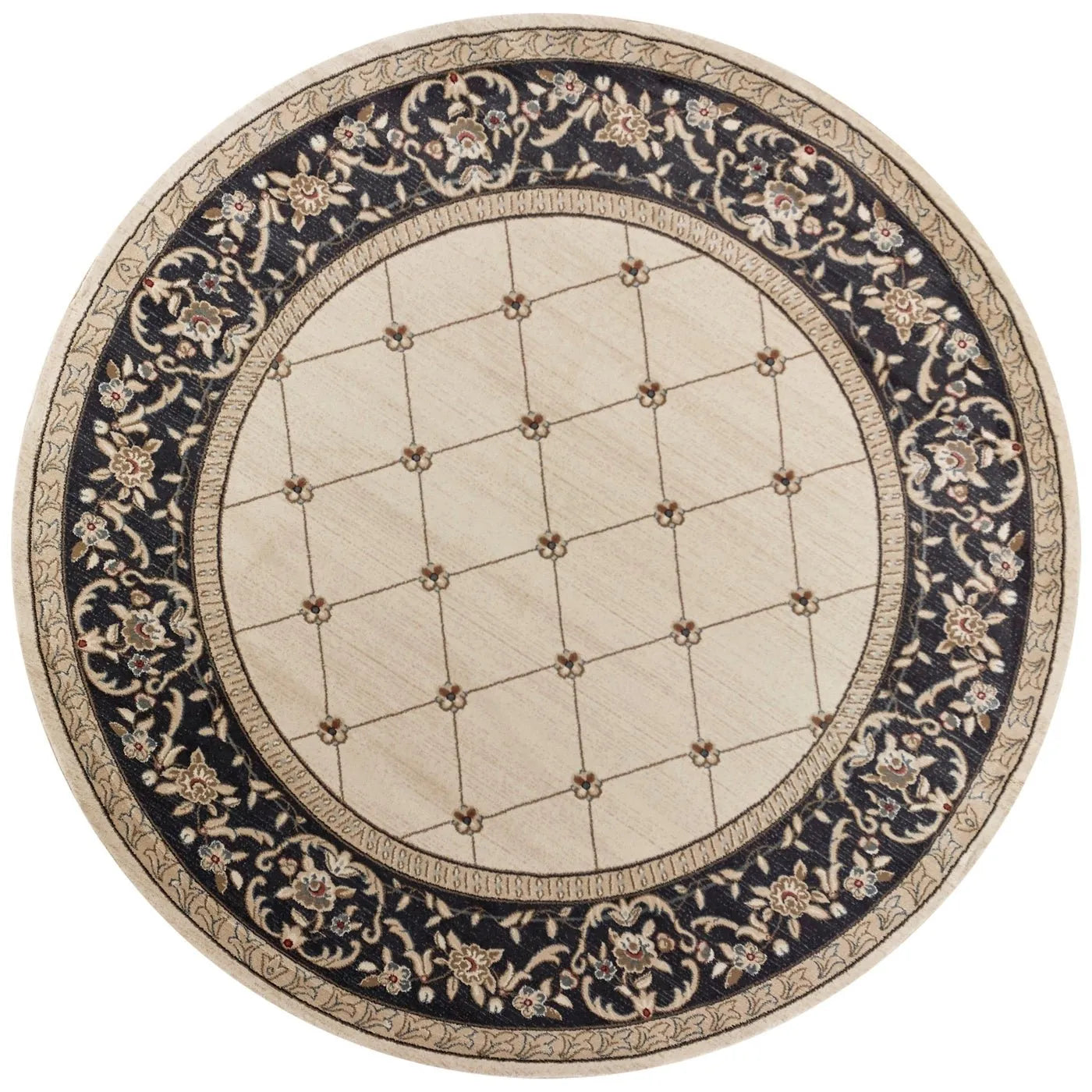 Avalon 5614 Ivory/Grey Courtyard Rug
