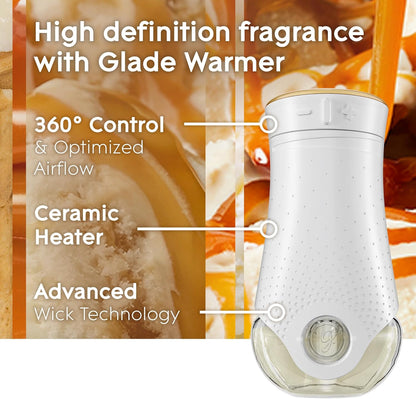 Glade PlugIns Refills Air Freshener, Scented and Essential Oils for Home and Bathroom, Apple Cinnamon, 3.35 Fl Oz, 5 Count