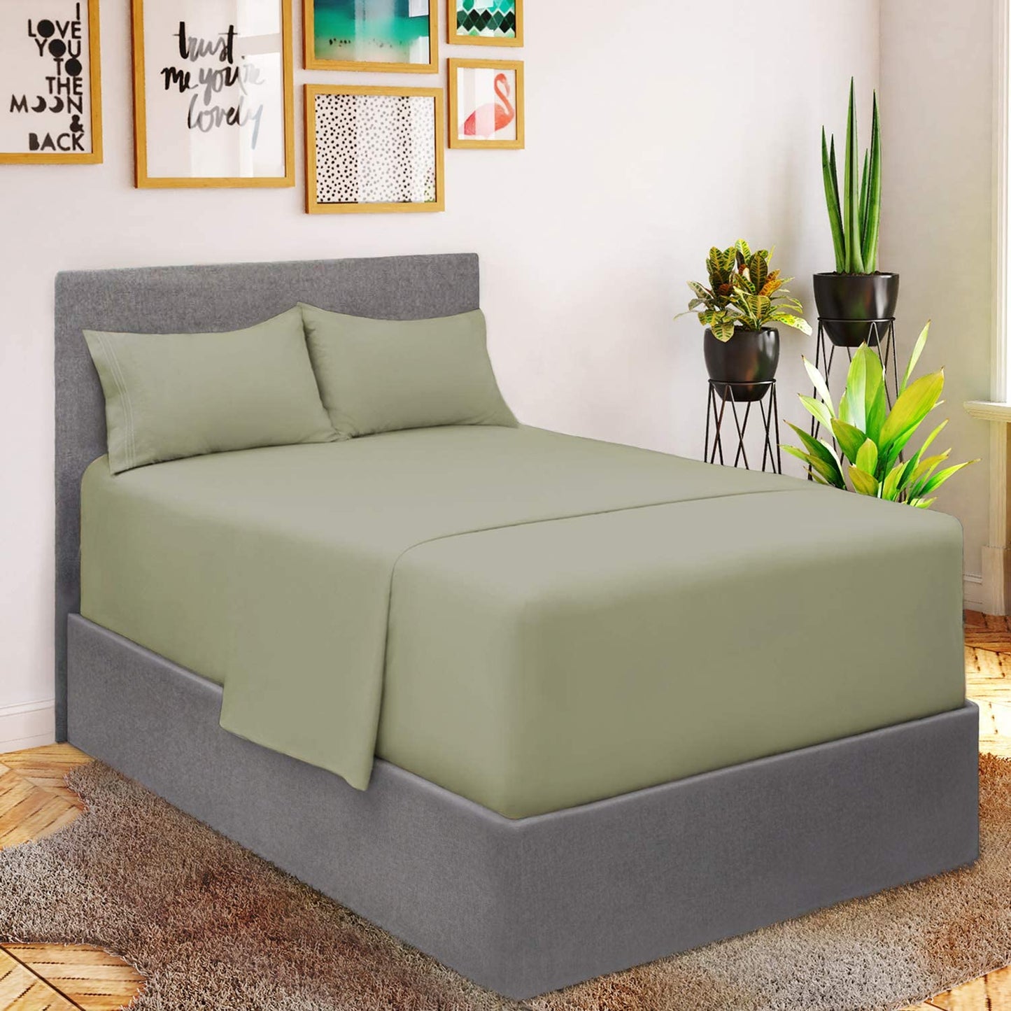Queen Sheet Sett- 4 Piece
