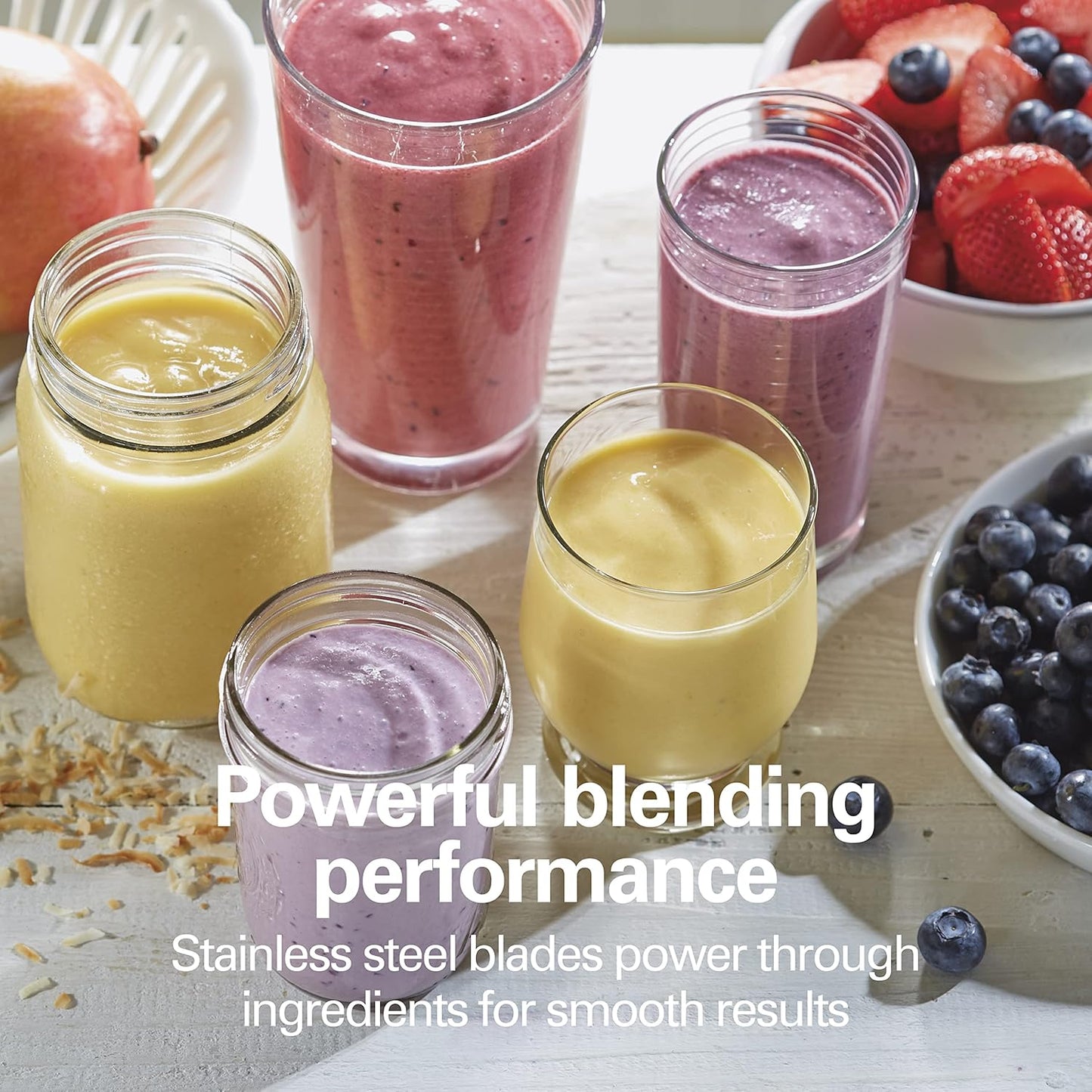 Hamilton Beach Portable Blender for Shakes and Smoothies with 14 Oz BPA Free Travel Cup and Lid, Durable Stainless Steel Blades for Powerful Blending Performance, Raspberry (51131)