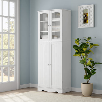 HORSTORS 64" Kitchen Pantry Cabinet