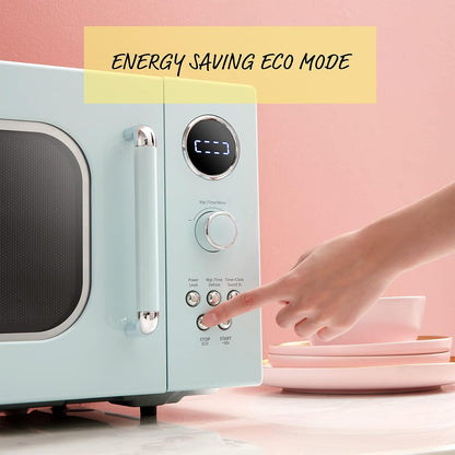 Comfee EM720CPL-PMB Countertop Microwave Oven with Sound On/Off, ECO Mode and Easy One-Touch Buttons, 0.7 Cu Ft, Black