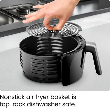 CHEFMAN Multifunctional Digital Air Fryer+ Rotisserie, Dehydrator, Convection Oven, 17 Touch Screen Presets Fry, Roast, Dehydrate, Bake, XL 10L Family Size, Auto Shutoff, Large Easy-View Window, Black